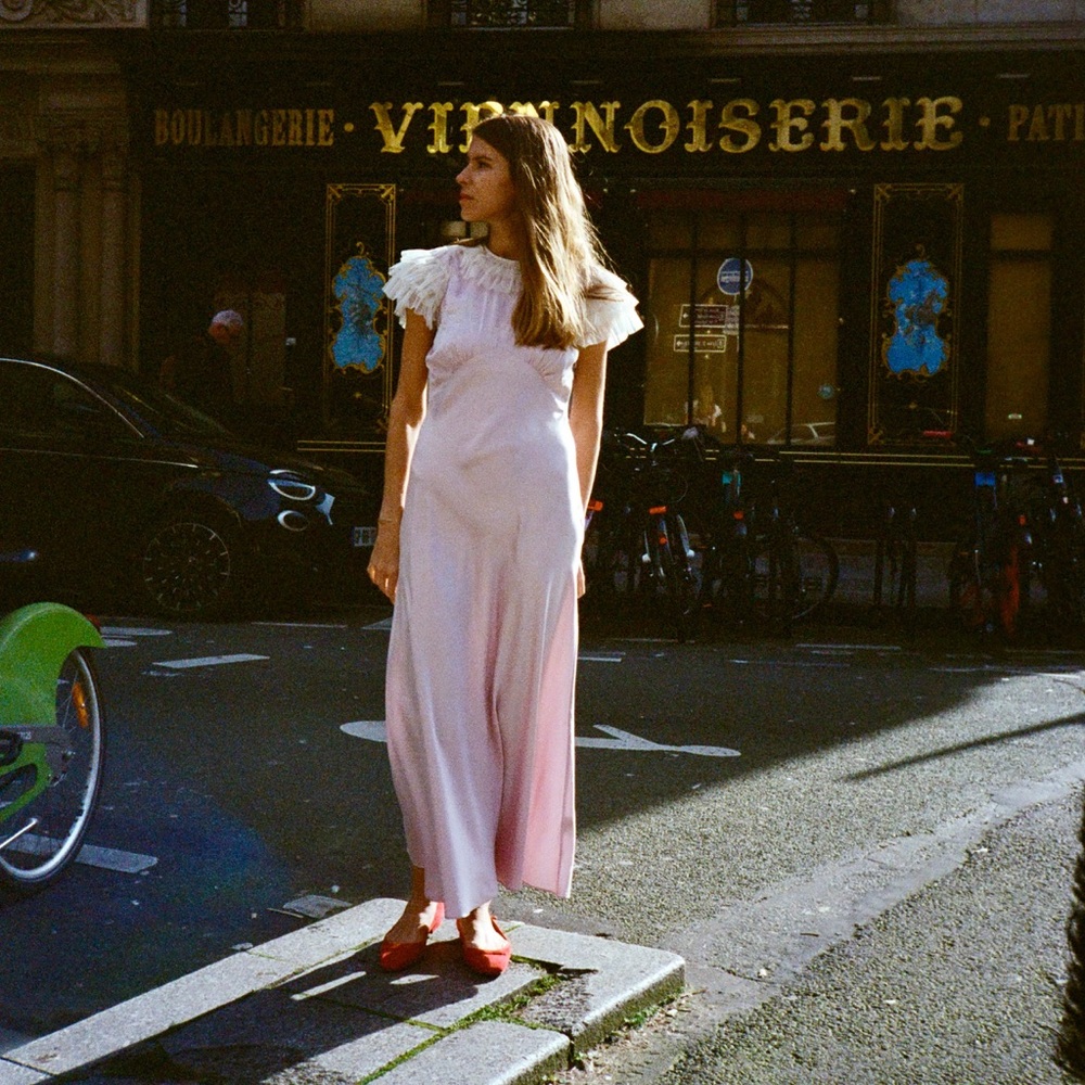 Doen | Heirloom | EVONNA DRESS PURPLE THISTLE | Size XS